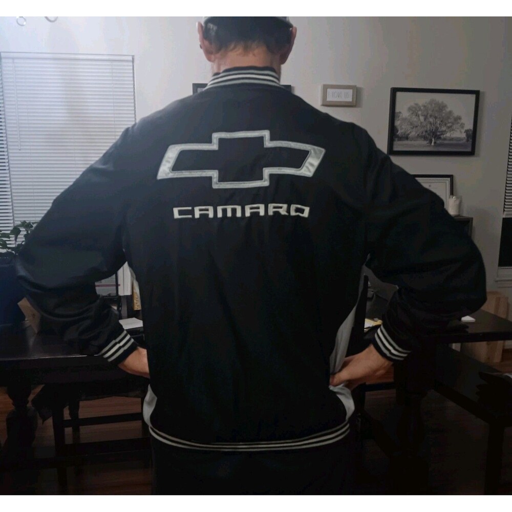 Camaro Jacket Light Weight Ripstop Nylon Embroidered Jacket JH Design SIZE LARGE